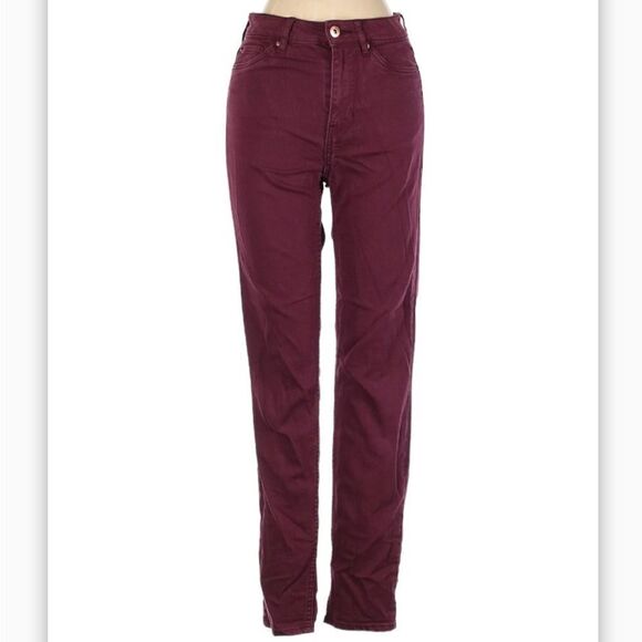 H&M Pants - Burgundy Skinny Jeans 2 - Picture 6 of 6